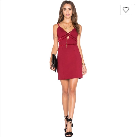 dark red mini dress